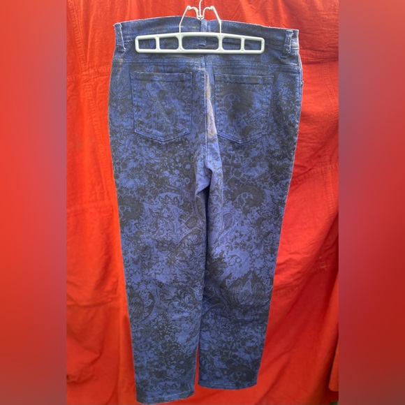 🍁364-You Are Perfect ❤️ Gloria Vanderbilt Paisley Denim - Picture 4 of 12